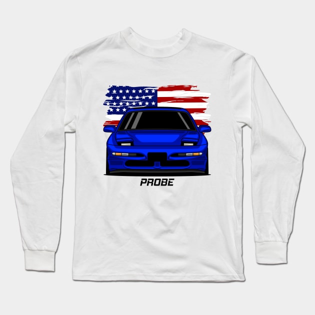 Front Probe Blue Long Sleeve T-Shirt by GoldenTuners